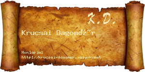 Krucsai Dagomér névjegykártya